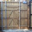 walk gate frame in an 8' fence